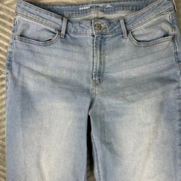Old navy Hugh rise wide leg jeans size 14 - Picture 2 of 7
